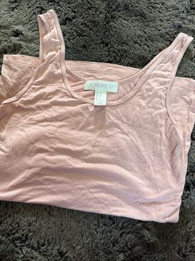 Forever 21 Light Pink Scoop Neck Tank Top
